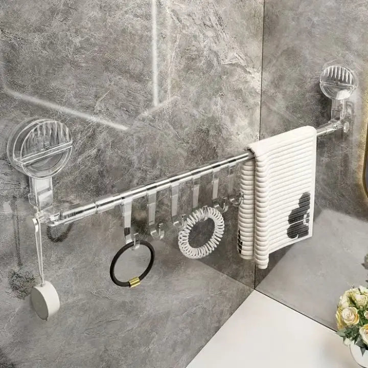 BowLift | Towel holder with suction cup – No drilling, ready to use immediately