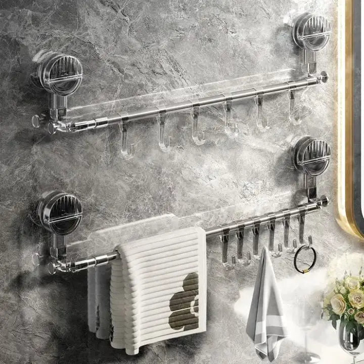 BowLift | Towel holder with suction cup – No drilling, ready to use immediately