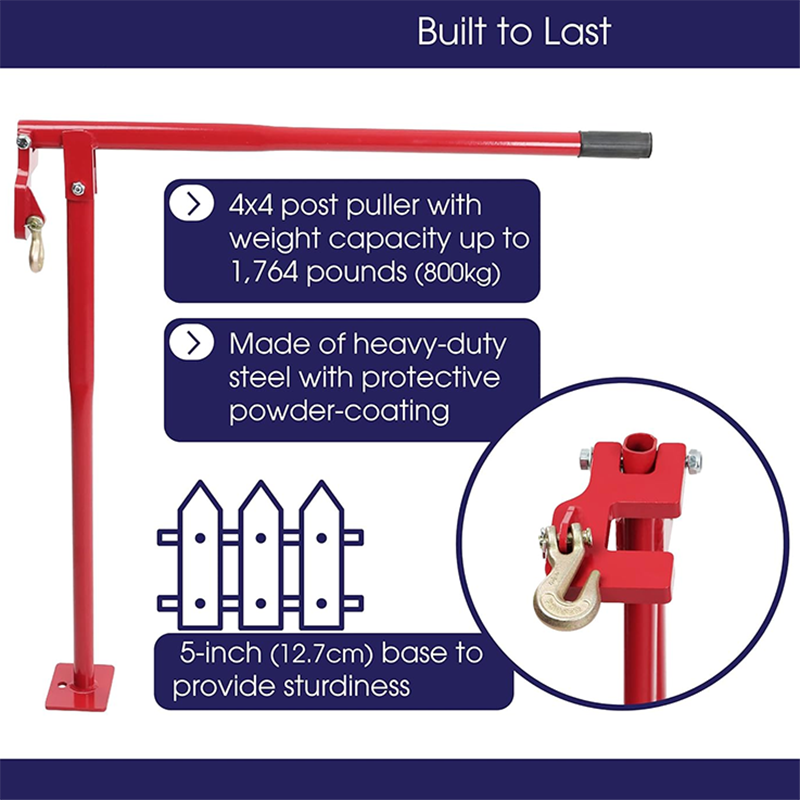 BowLift | T Post Puller Fence Post Puller - Wood Fence Post Puller 36 Inch T Post Remover and Stump Remover for Yard