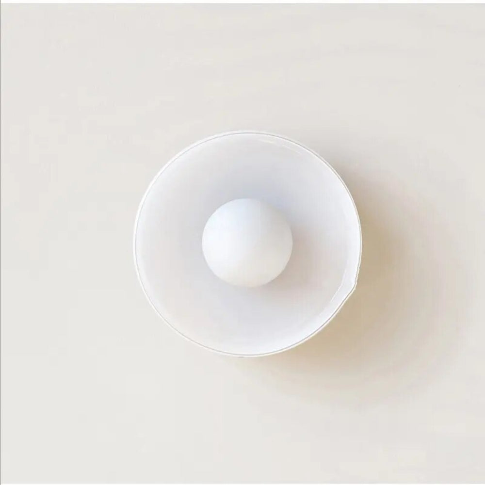 BowLift | PureGlow Minimalist Glass Ceiling Light – Scandinavian Flush Mount Fixture