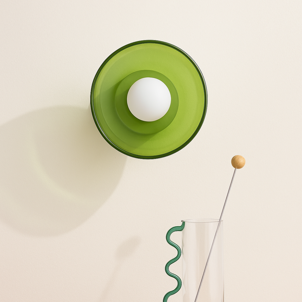 BowLift | PureGlow Minimalist Glass Ceiling Light – Scandinavian Flush Mount Fixture