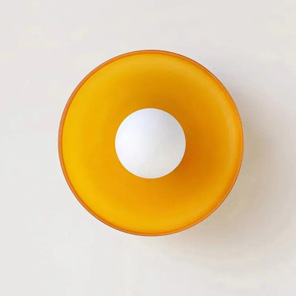 BowLift | PureGlow Minimalist Glass Ceiling Light – Scandinavian Flush Mount Fixture