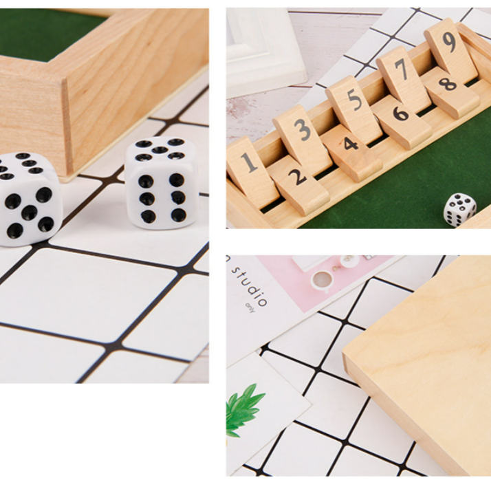 BowLift | Shut The Box Game - Fun Table Math Game for Adults & Children