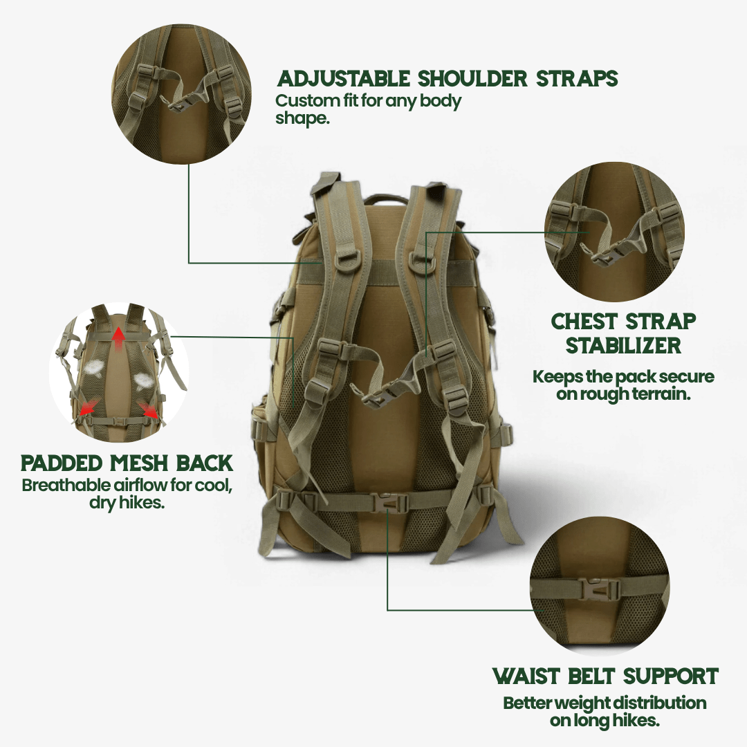 BowLift | 40L outdoor rucksack with waterproof military quality