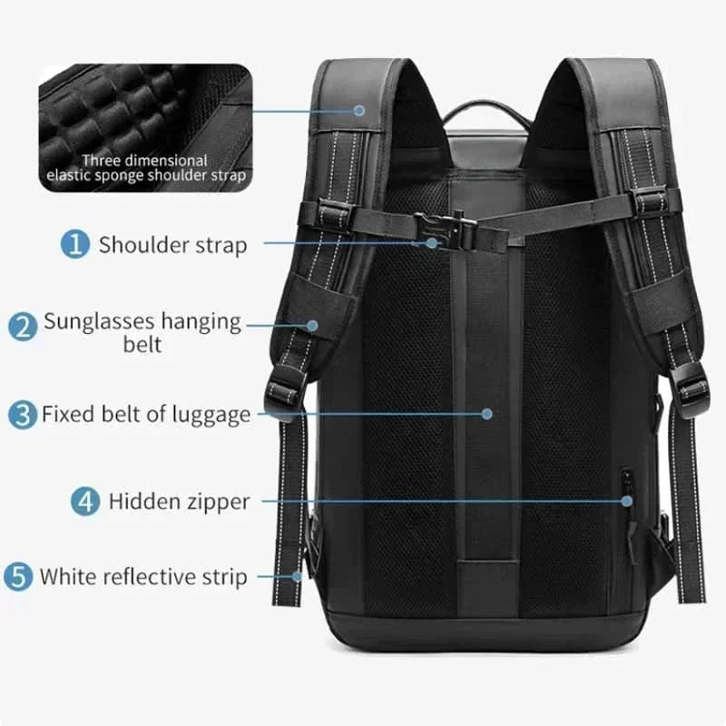 BowLift | Compressible laptop backpack for travelling