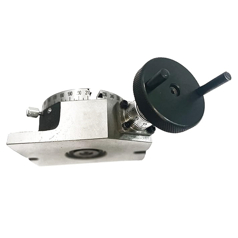 BowLift | Rotary Table for Milling Machines,4inch(100mm),4-Slot Milling Rotary Table,for Milling with Indexing Plate Set for Precision Milling Drilling