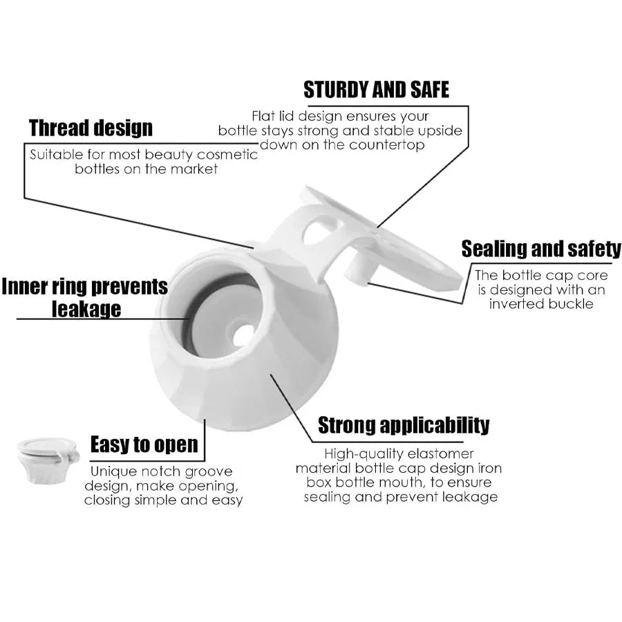 BowLift | Dropfinity Bottle Caps | Leak-proof & Resource-saving | Universally Usable