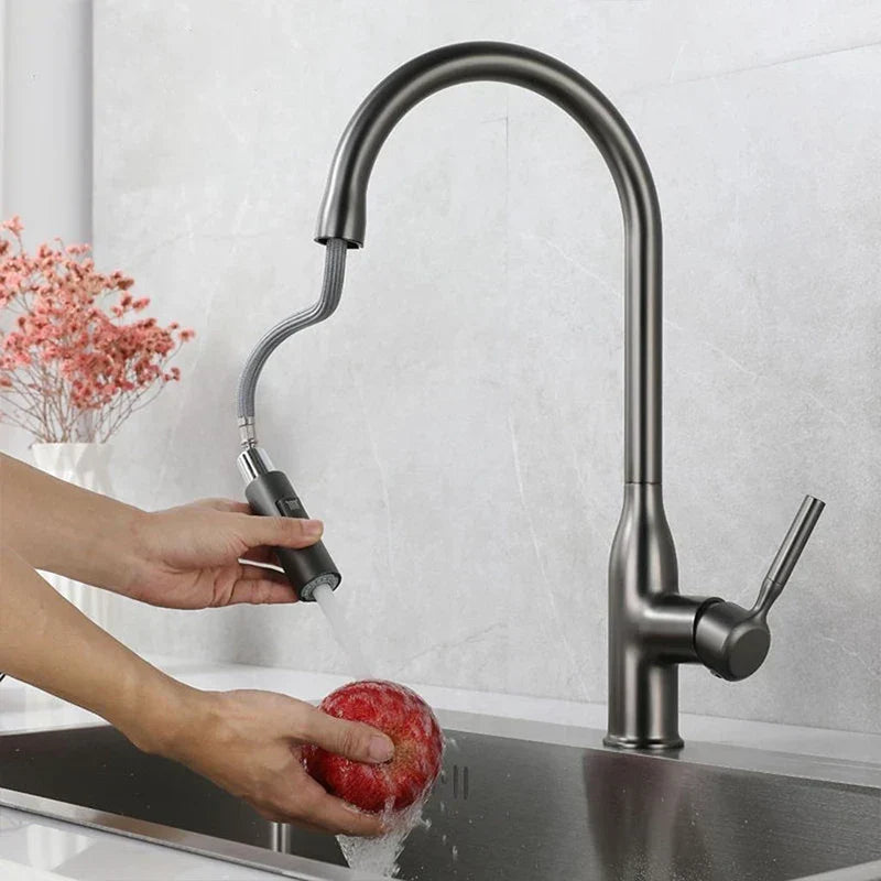 BowLift | PureFlow - Kitchen Tap with Retractable Hand Shower