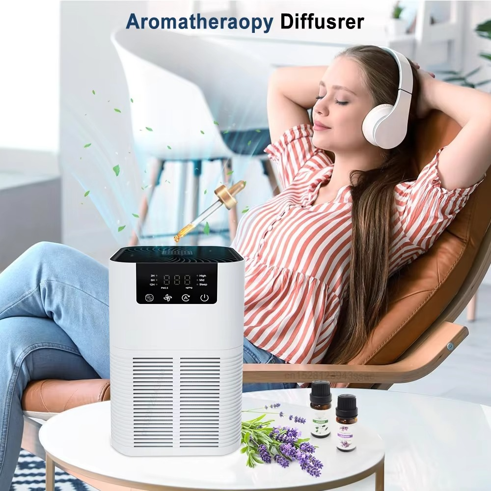BowLift | Compact Air Purifier with HEPA Filter, Aromatherapy, and Quiet Operation