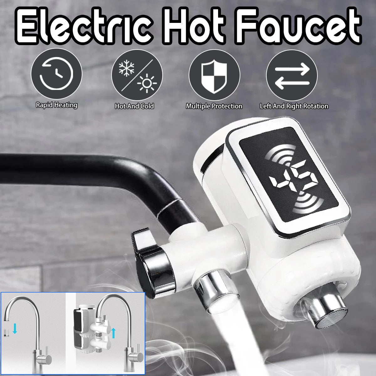 BowLift | Universal Instant Fast Water Heater Faucet