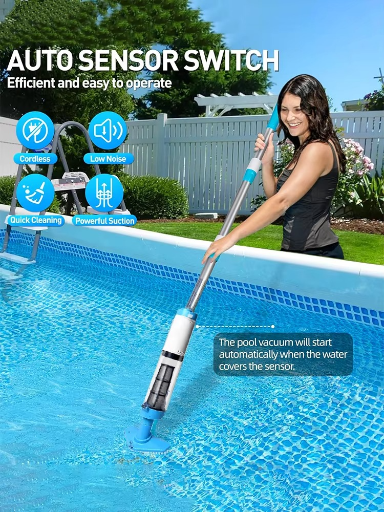 BowLift | Cordless Rechargeable Pool Vacuum Cleaner with 3-in-1 Cleaning Function