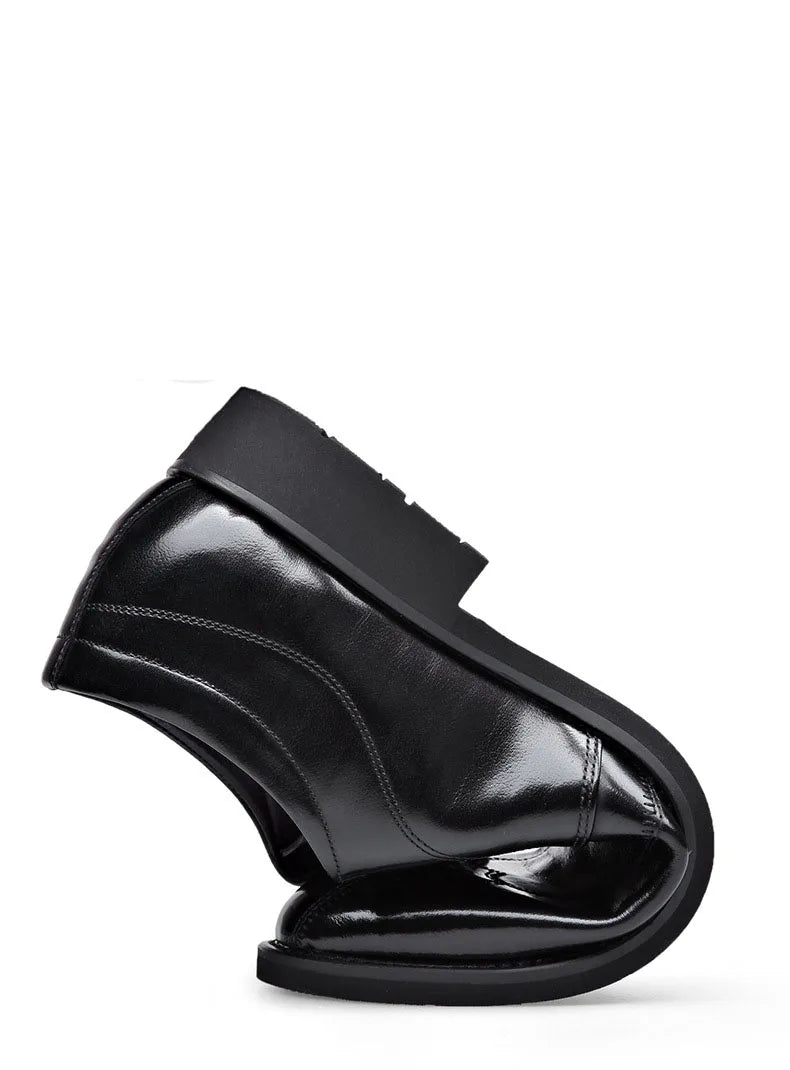 BowLift | Men's Leather Shoes Stylish Men's Shoes Pointed Oxford Wedding Leather Men's Dress Shoes Gentleman Office Man Shoe