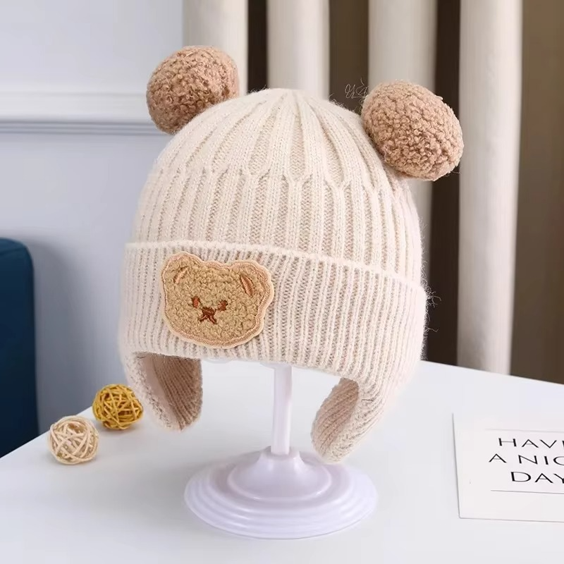 BowLift | Cozy Baby Knit Hat with Bear Ears for Winter Warmth