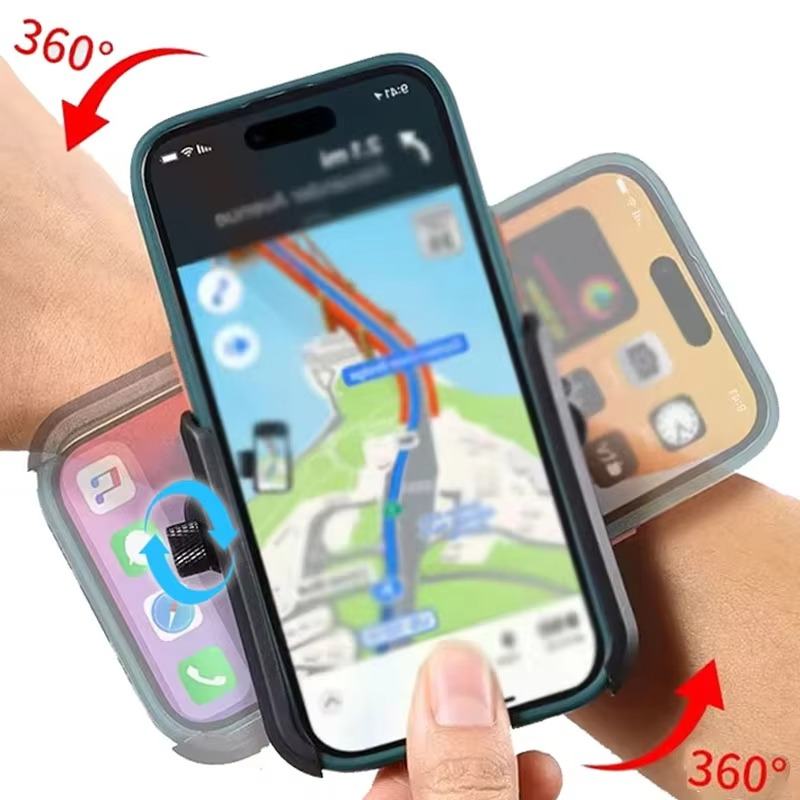 BowLift | 360° Rotating Wrist Strap Phone Holder for Running and Cycling