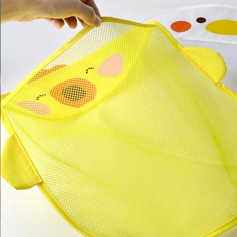 BowLift | Cartoon Duck Baby Bath Toy Mesh Storage Bag with Suction Cups