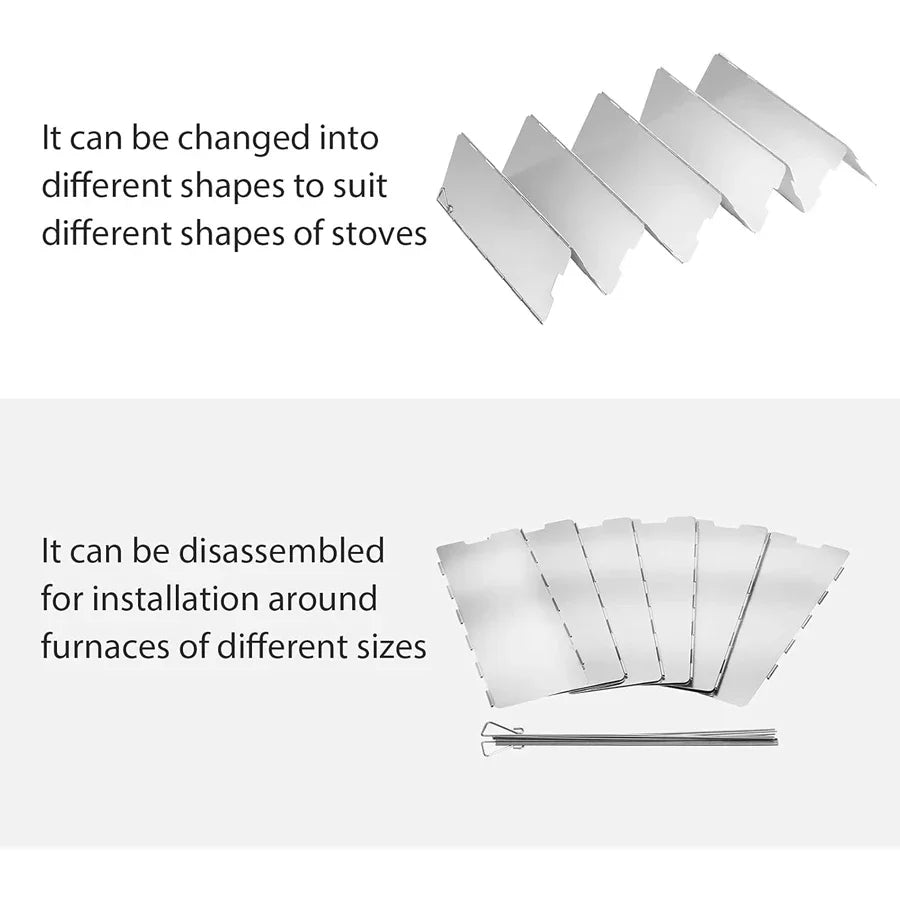 BowLift | CampWind Flexible Windbreak | Compact & Portable | For Gas Stoves & Outdoor Cooking