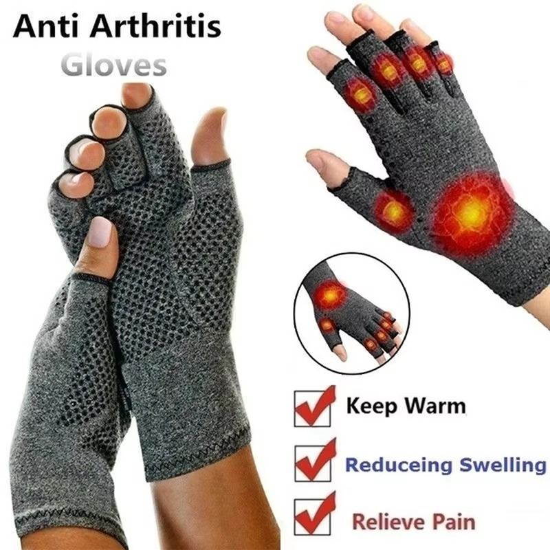BowLift | Compression Arthritis Gloves Fingerless Wrist Support for Hand Pain Relief and Fitness