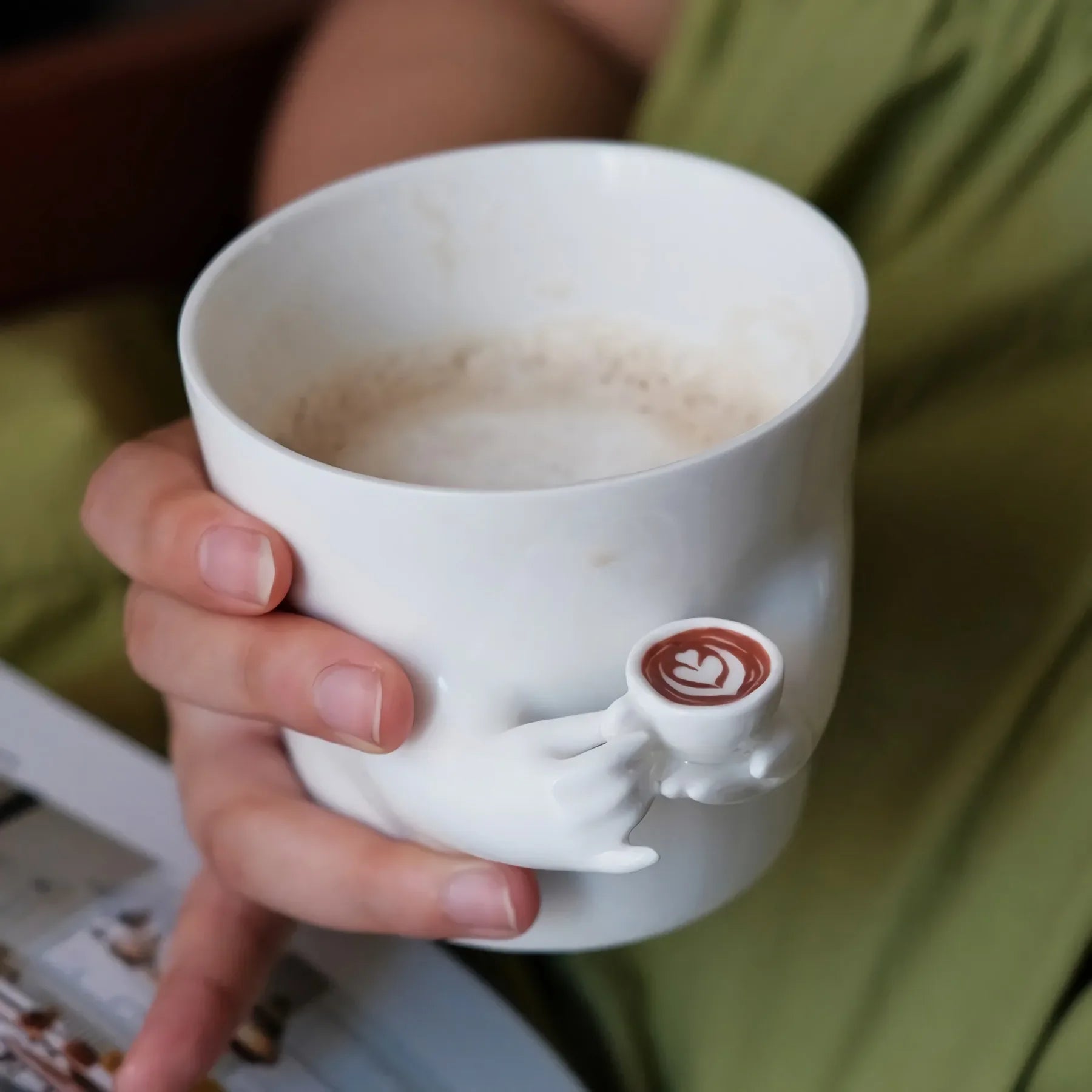 BowLift | Cute Mug-in-Mug Korean Style Coffee Cup