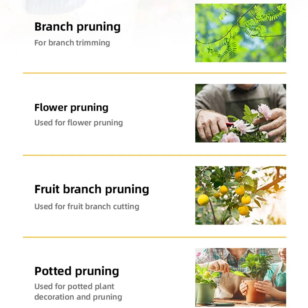 BowLift | PRUNEXA Garden Shears | Precision Cut | Ergonomic Handle | Carbon Steel Blade