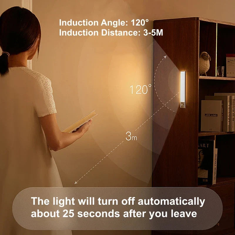 BowLift | Motion sensor LED night light USB rechargeable wireless lamp