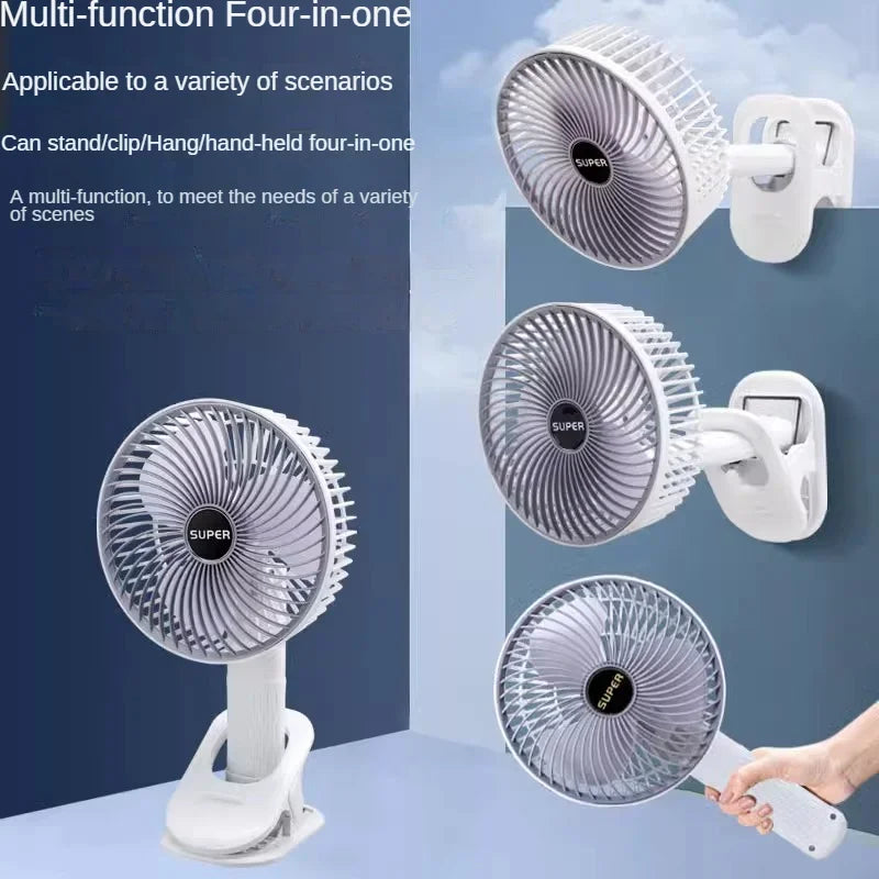 BowLift | Clip-on Portable Compact USB Rechargeable Cooling Fan