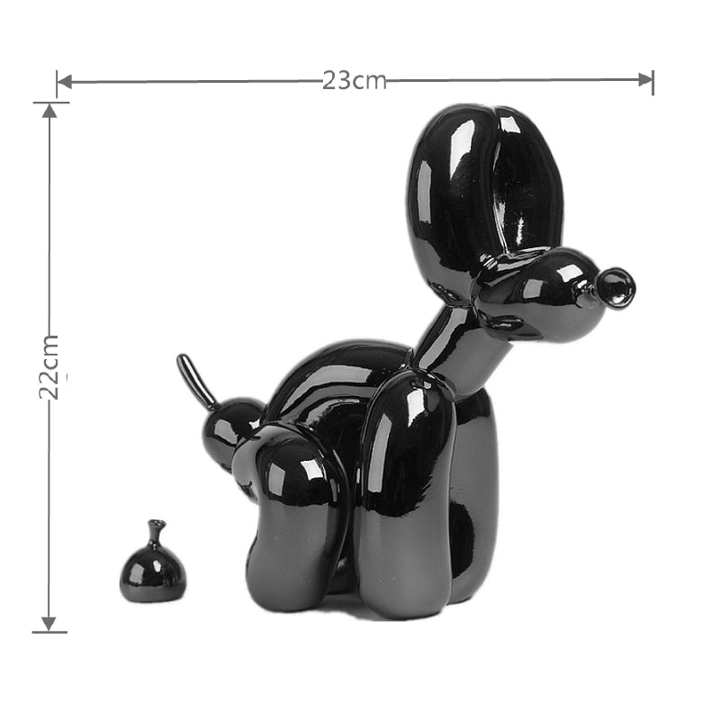 BowLift | Balloon Dog Sculpture, Balloon Art Statue, Mini Collectible Figure, Home Decor, Resin Figure, Desk Accessories, Room Decoration