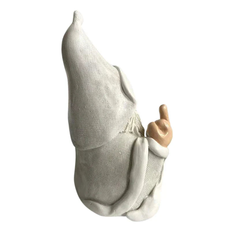 BowLift | Angry Middle Finger Garden Gnome Decor