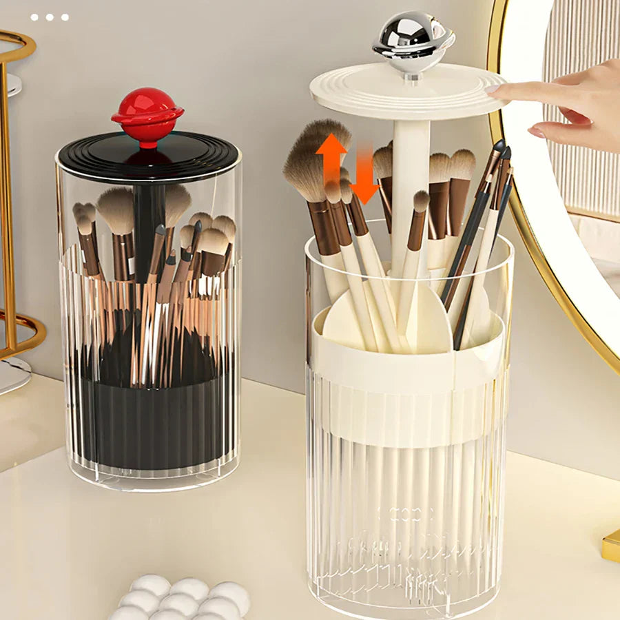 BowLift | Auto Lift & Luxe Makeup Brush Organizer