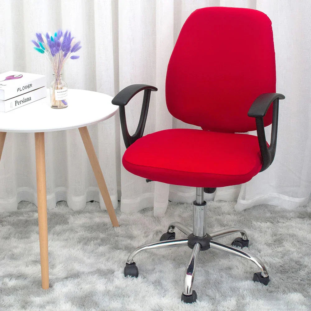 BowLift | 2-piece Split Office Rose Chair Covers