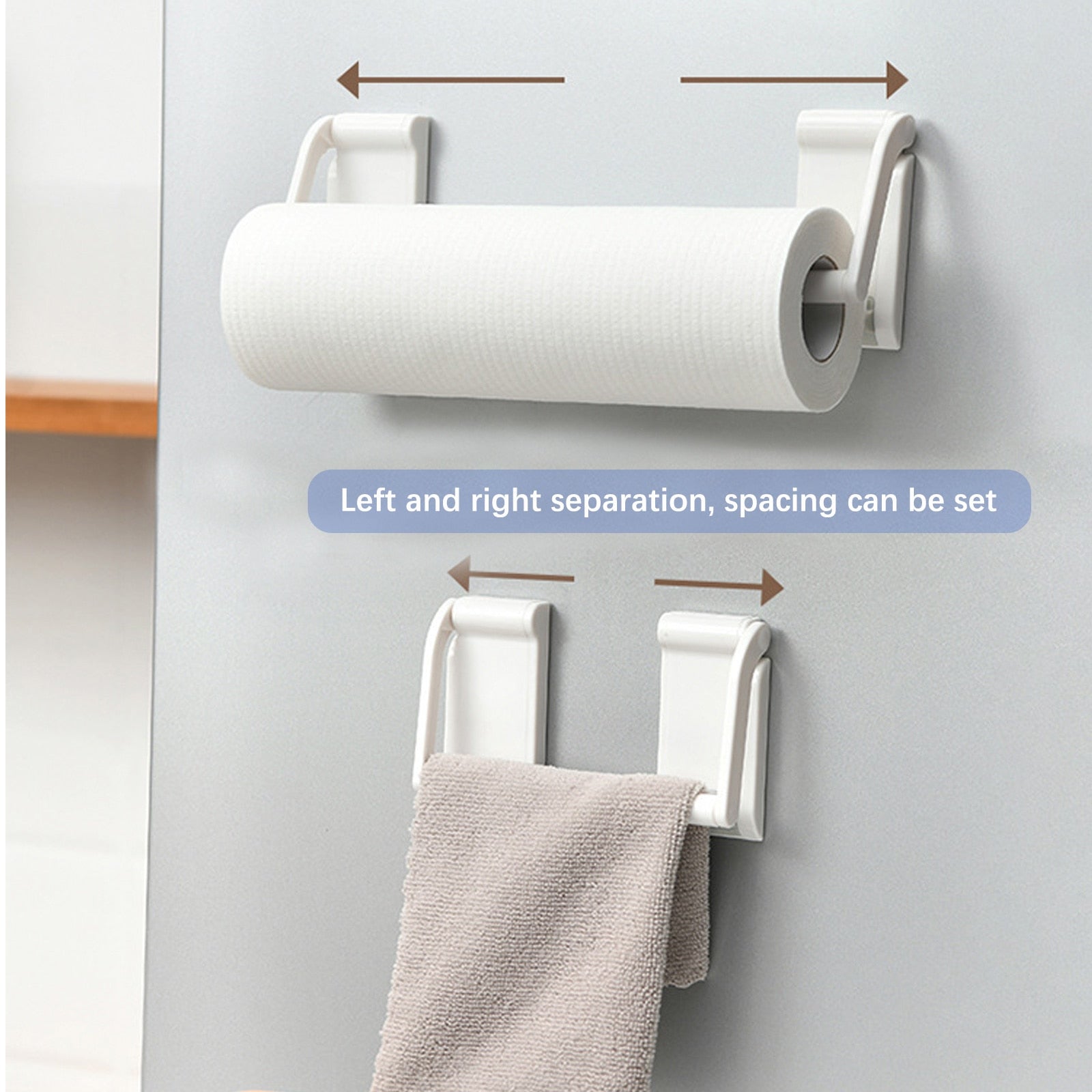 BowLift | Adjustable Magnetic Paper Towel Cloth Holder