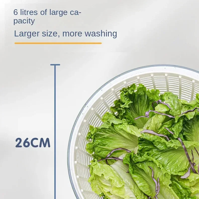 BowLift | Compact One-Hand Spin Salad Spinner Dryer Bowl