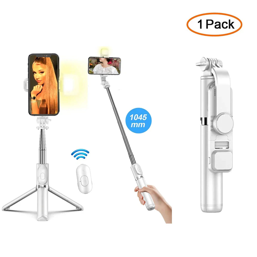 BowLift | Bluetooth Selfie Stick Tripod with Fill Light