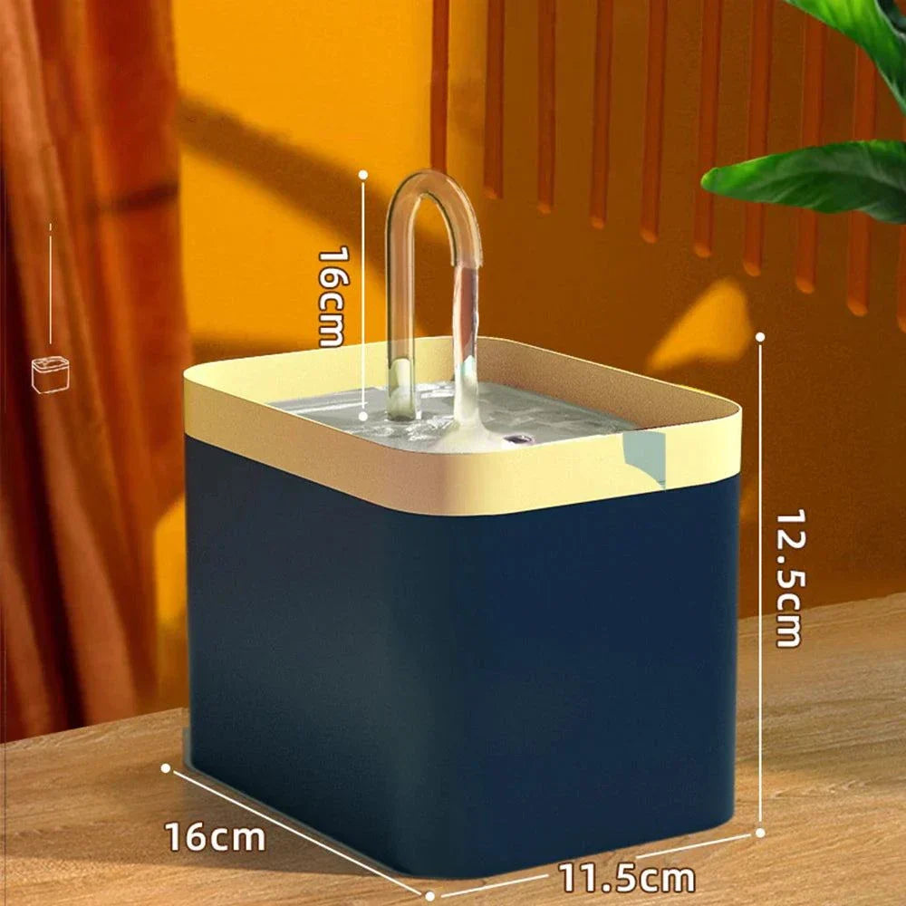 BowLift | Ultra-quiet Pet Water Fountain with Intelligent Filtration - 1.5 l Stainless Steel