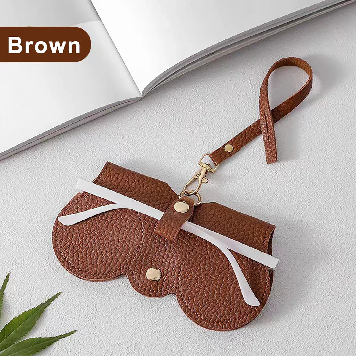 BowLift | Hanging PU Leather Sunglasses Pouch