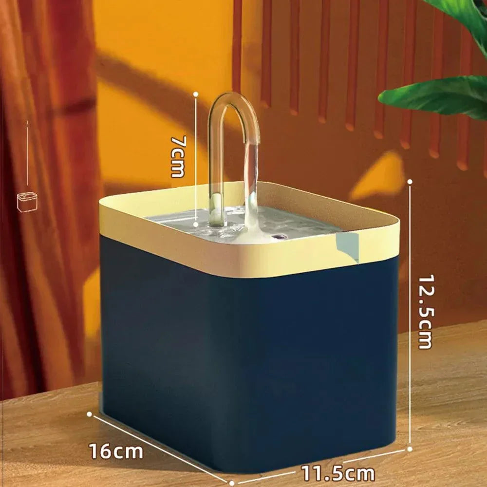 BowLift | Ultra-quiet Pet Water Fountain with Intelligent Filtration - 1.5 l Stainless Steel
