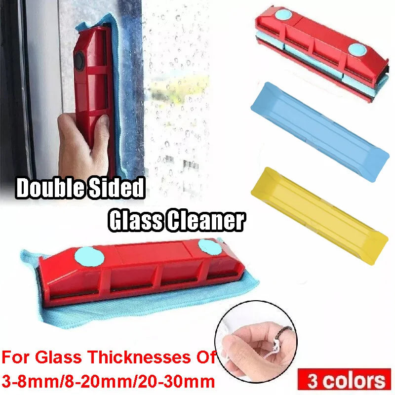 BowLift | ClearGlide Magnetic Window Cleaner | Double-Sided Cleaning | With Microfiber Pads | For Streak-Free Windows