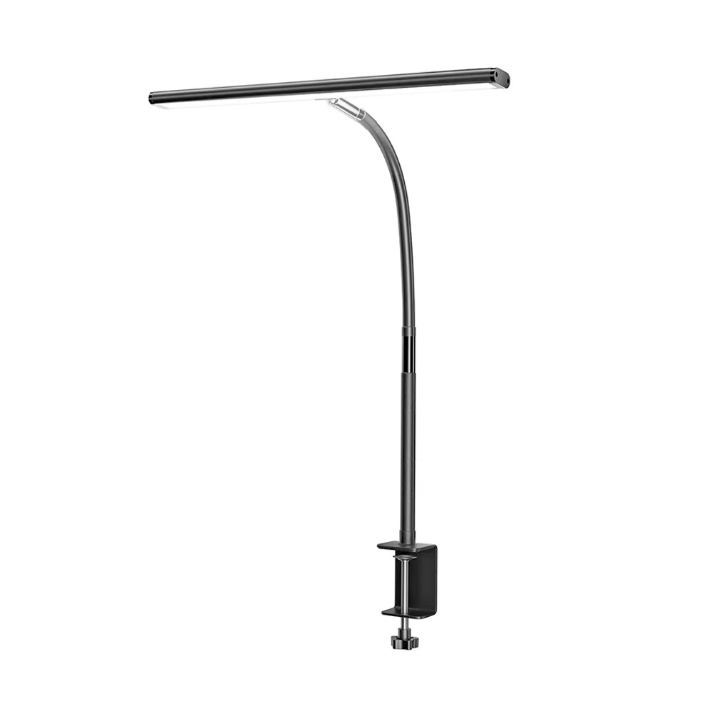 BowLift | 24W Triple Head LED Desk Lamp with Clamp and Auto Dimming for Office and Home