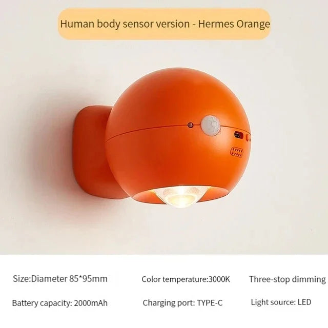 BowLift | Rotating Mini Magnetic Rechargeable Wall Lamp