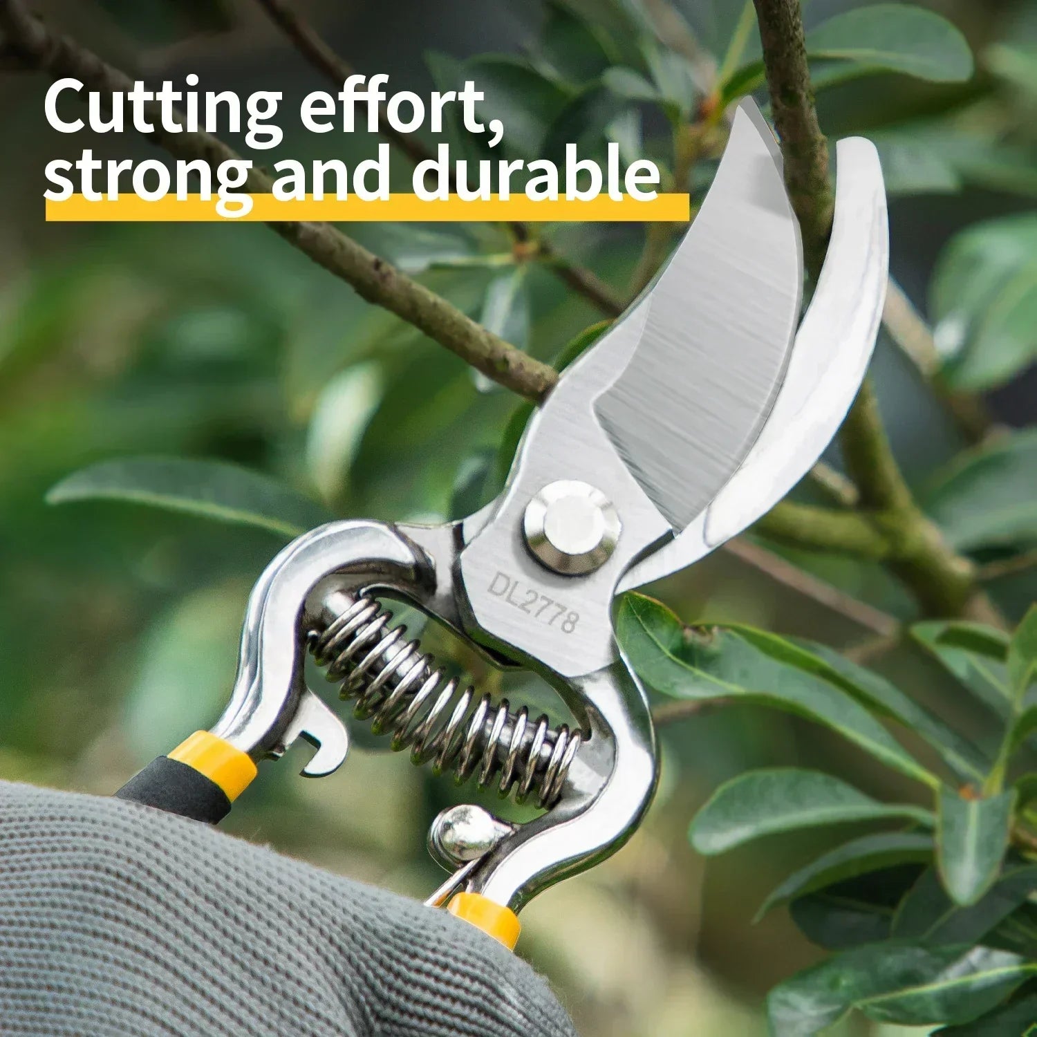 BowLift | PRUNEXA Garden Shears | Precision Cut | Ergonomic Handle | Carbon Steel Blade