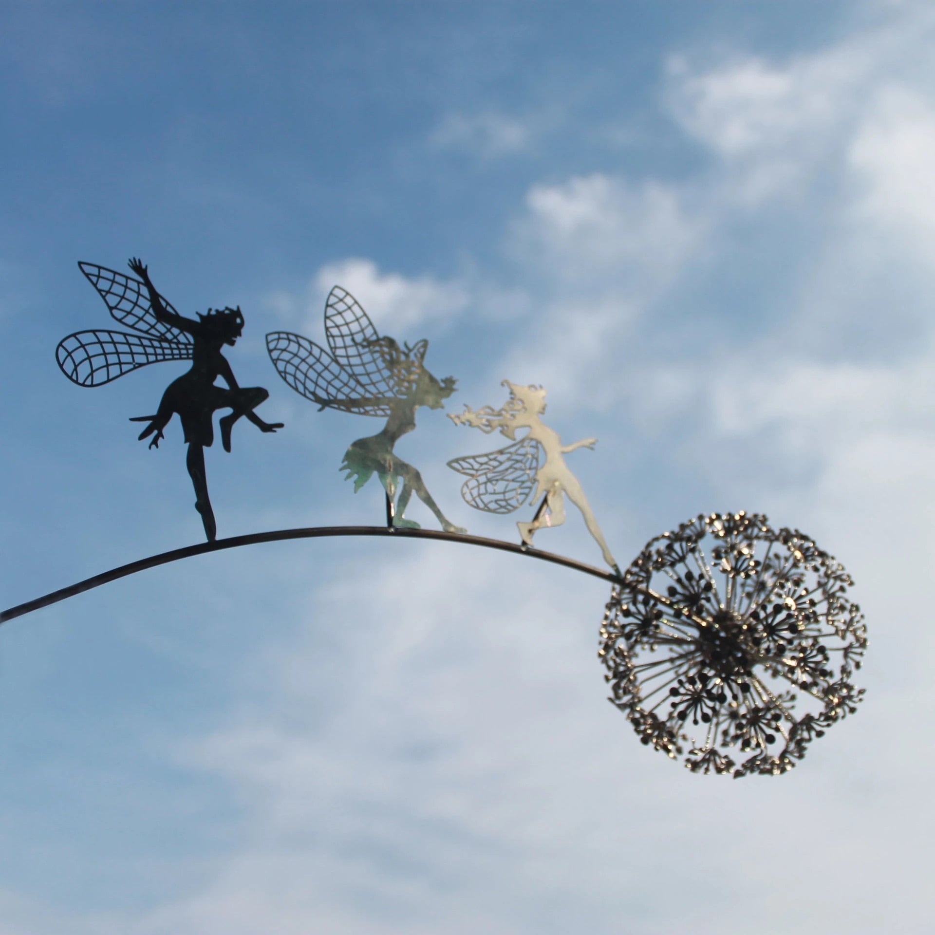 BowLift | Fairies on a Milk Thread Art Sculpture