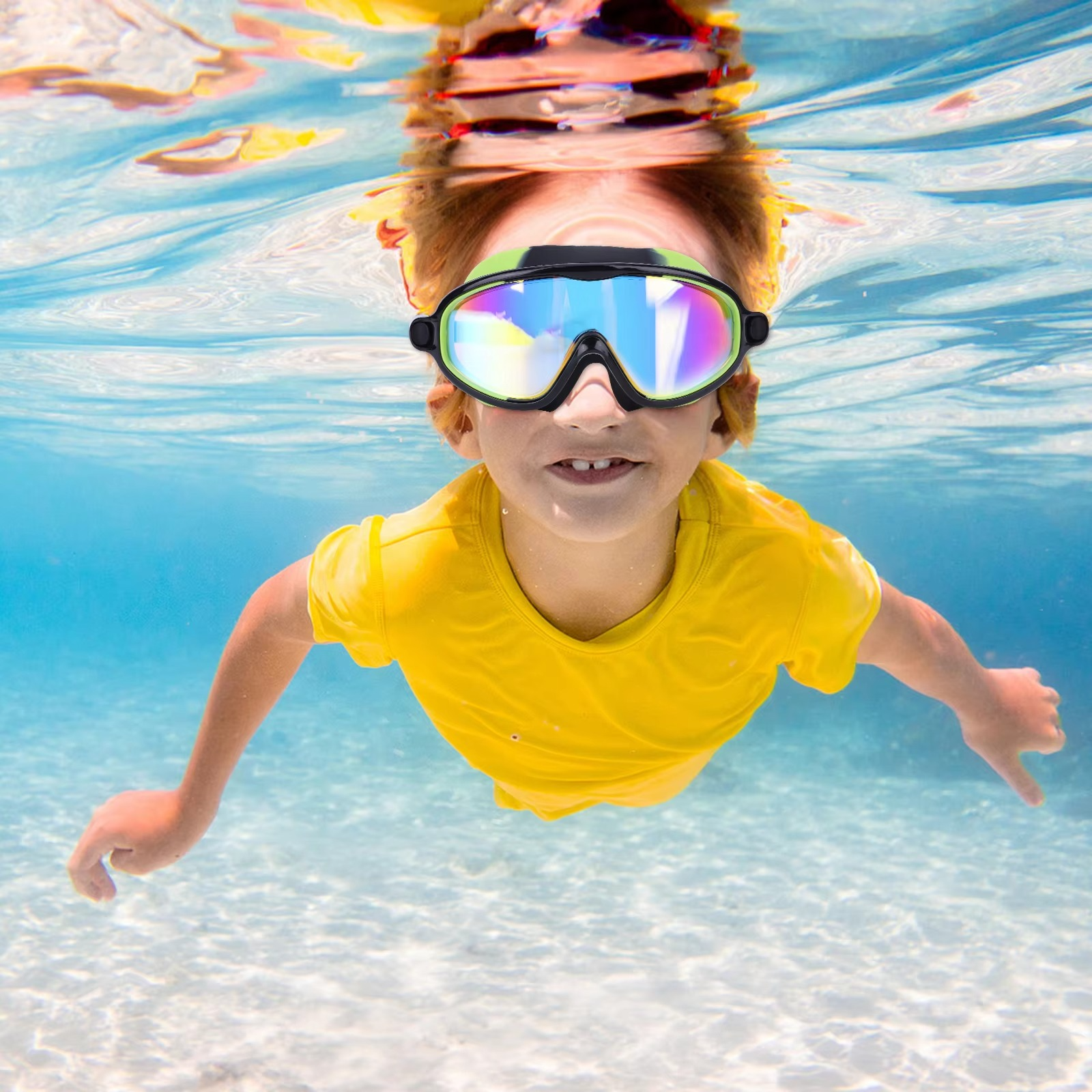 BowLift | 2-Pack HD Swimming Goggles with Earplugs, Wide-View Waterproof Dive Mask