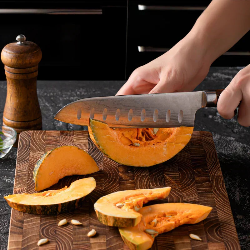 BowLift | Premium Wooden Butcher Block – End Grain Chopping Board for Kitchen & Professional Chefs