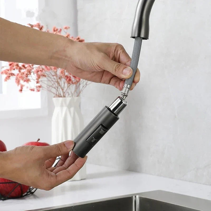BowLift | PureFlow - Kitchen Tap with Retractable Hand Shower