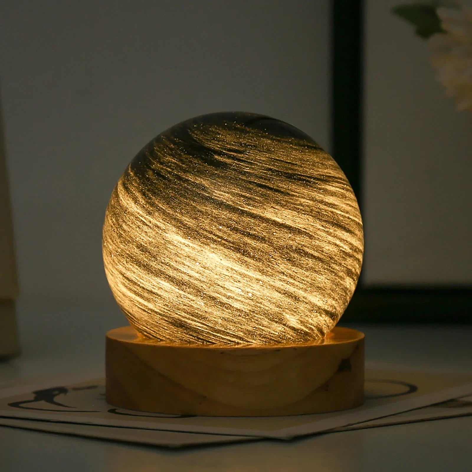 BowLift | 3D Crystal Planets Atmosphere Night Lamp