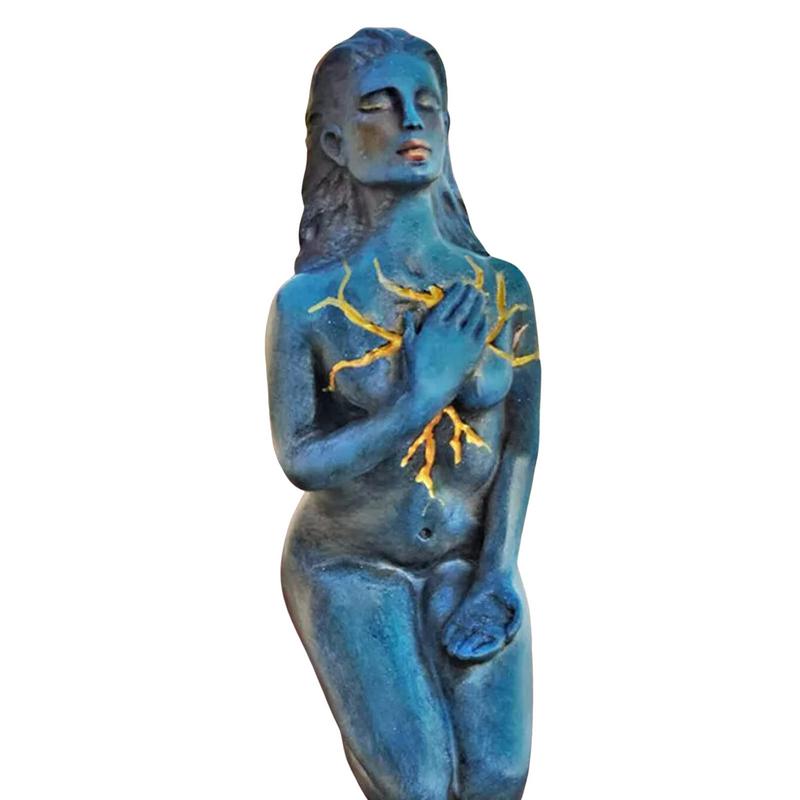 BowLift | Healing Goddess Sculpture: Resin abstract
