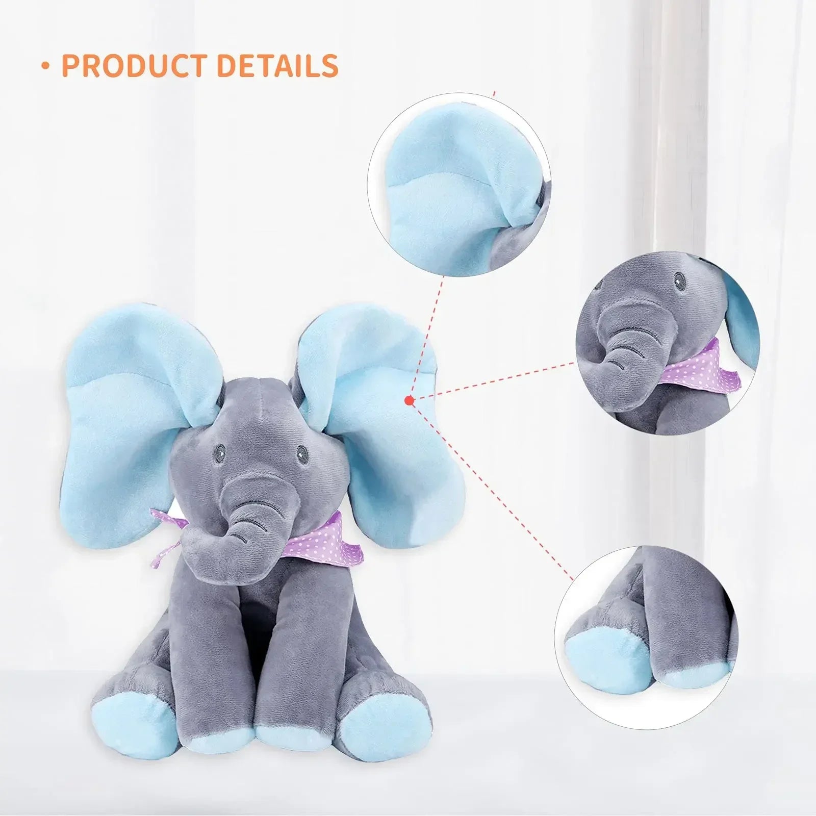 BowLift | Hide and Seek Elephant Plush Toy
