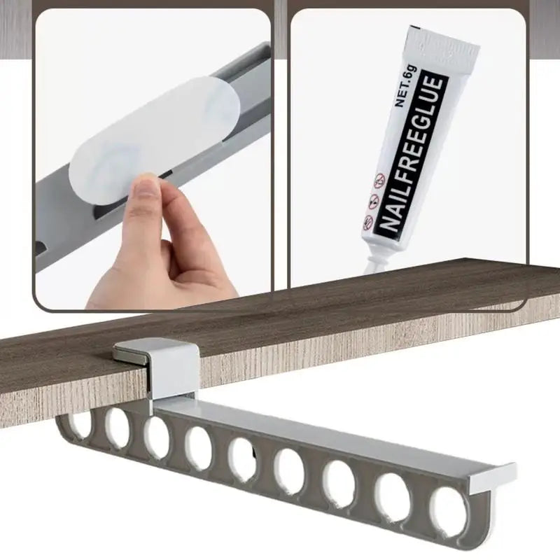 BowLift | Retractable Wardrobe Rail Closet Organizer Hanger