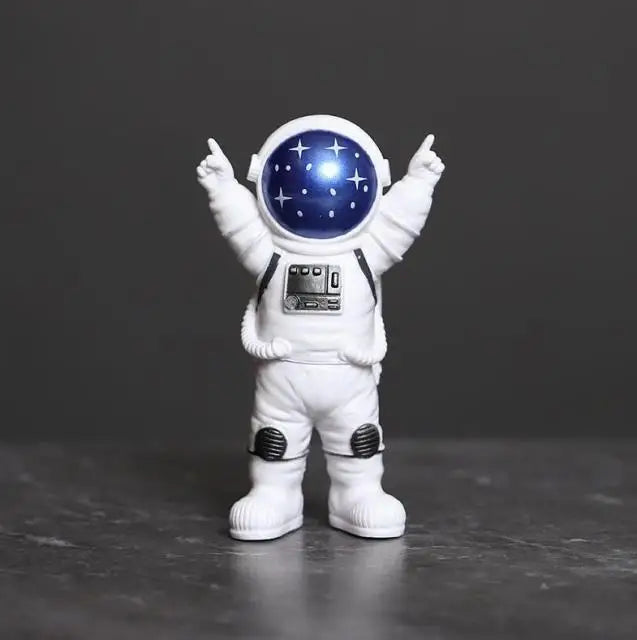 BowLift | Resin Astronaut Figure Statue Space Traveler Sculpture Educational Toy Desk Decoration Astronaut Model For Children Gift