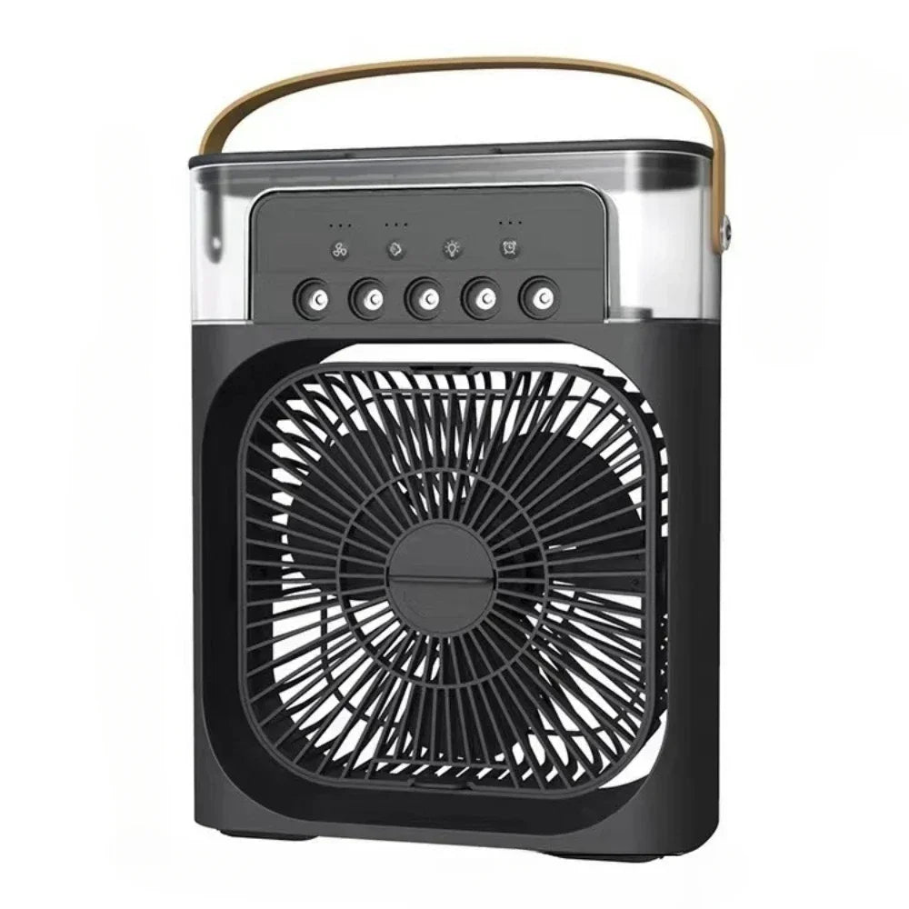 BowLift | Auronix Mini Air Cooler | 3-in-1 Fan with LED & Humidifier | USB | 600ml Tank