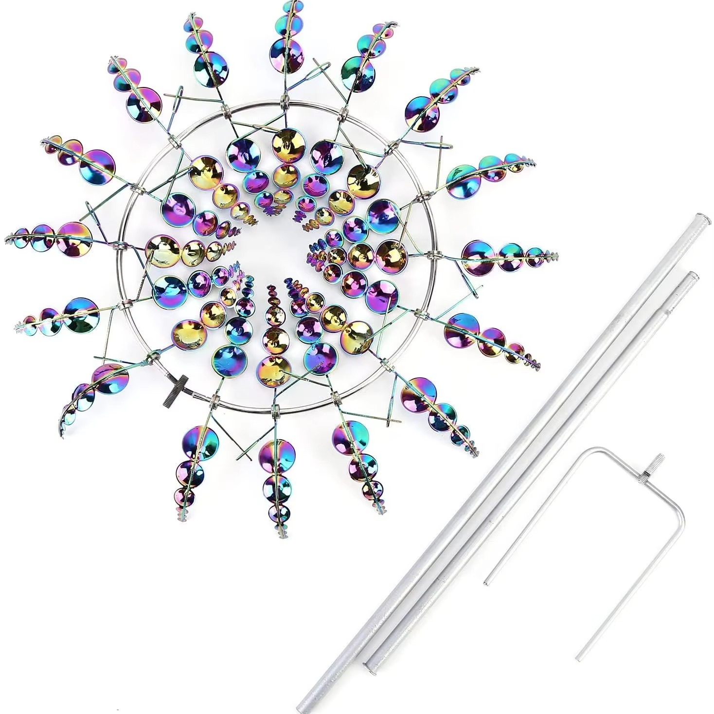 BowLift | Enchanting Solar-Powered 3D Kinetic Wind Sculpture for Gardens